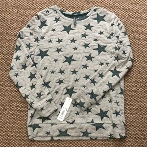NEW! Green Lightweight Star Sweater